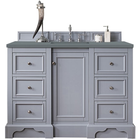 A large image of the James Martin Vanities 825-V48-3CBL Silver Gray