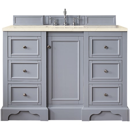 A large image of the James Martin Vanities 825-V48-3EMR Silver Gray