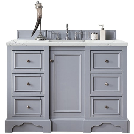 A large image of the James Martin Vanities 825-V48-3ENC Silver Gray