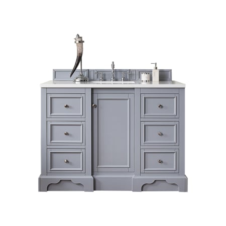 A large image of the James Martin Vanities 825-V48-3WZ Silver Gray