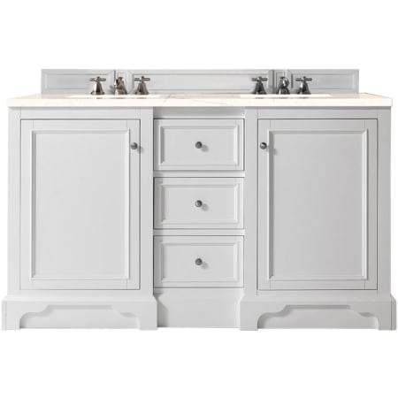 A large image of the James Martin Vanities 825-V60D-3EMR Bright White