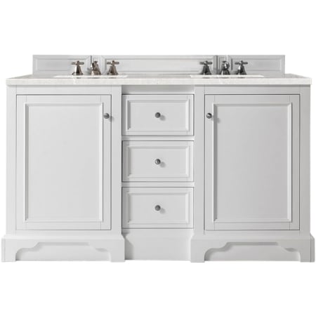 A large image of the James Martin Vanities 825-V60D-3ESR Bright White