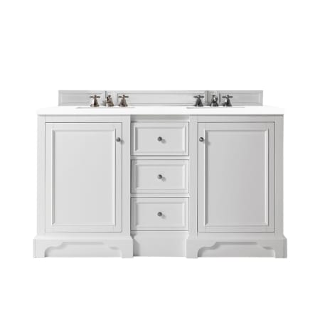 A large image of the James Martin Vanities 825-V60D-3WZ Bright White