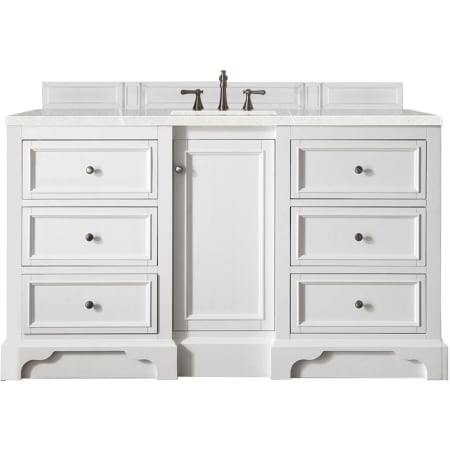 A large image of the James Martin Vanities 825-V60S-3ESR Bright White