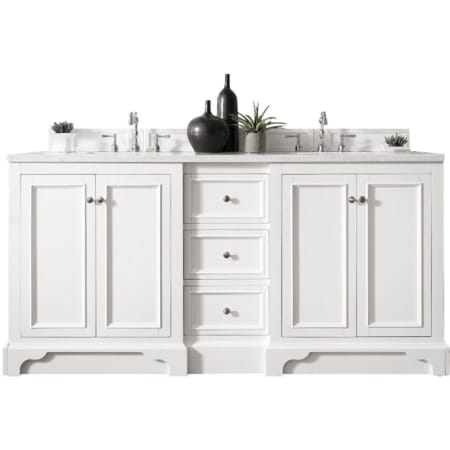 A large image of the James Martin Vanities 825-V72-3EJP Bright White