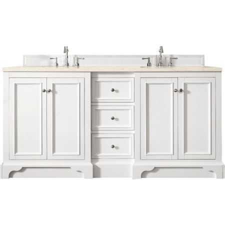 A large image of the James Martin Vanities 825-V72-3EMR Bright White