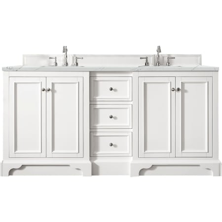A large image of the James Martin Vanities 825-V72-3ENC Bright White