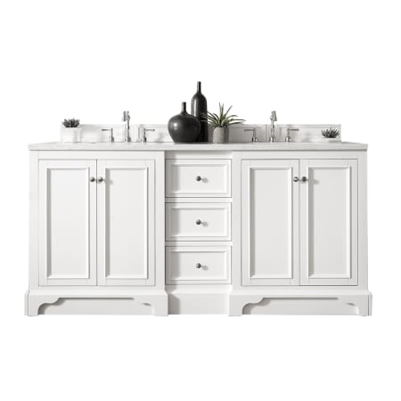 A large image of the James Martin Vanities 825-V72-3WZ Bright White