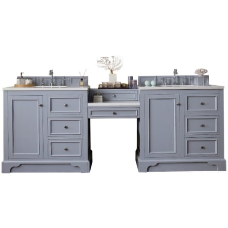 A large image of the James Martin Vanities 825-V94-DU-CAR Silver Gray