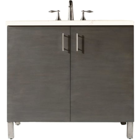 A large image of the James Martin Vanities 850-V36-3EMR Silver Oak