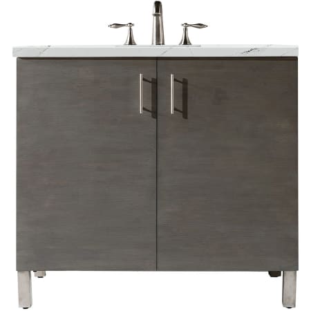 A large image of the James Martin Vanities 850-V36-3ENC Silver Oak