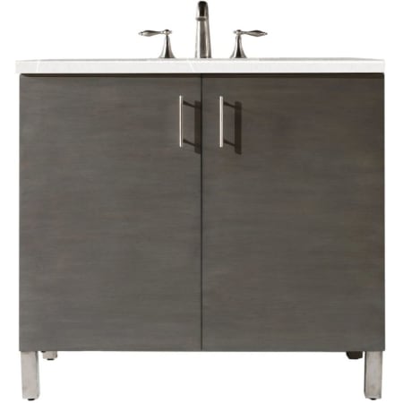 A large image of the James Martin Vanities 850-V36-3ESR Silver Oak