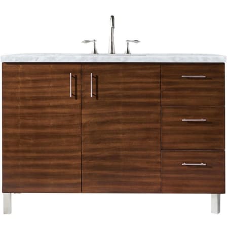 A large image of the James Martin Vanities 850-V48-3CAR American Walnut