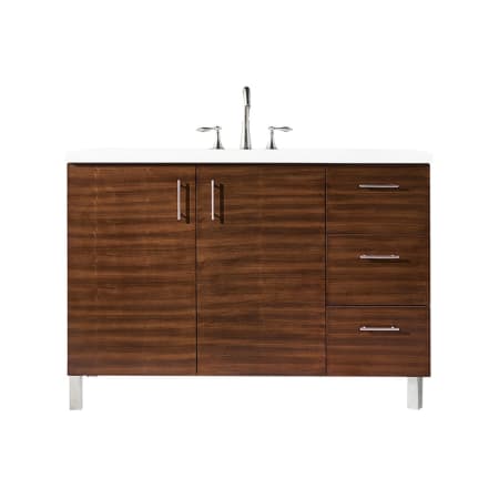 A large image of the James Martin Vanities 850-V48-3WZ American Walnut