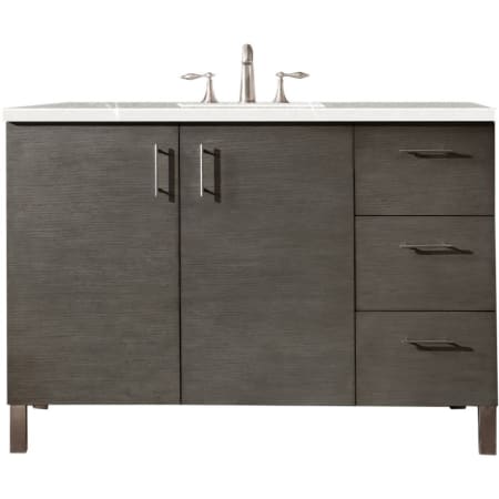 A large image of the James Martin Vanities 850-V48-3ESR Silver Oak