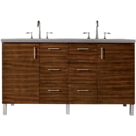 A large image of the James Martin Vanities 850-V60D-3GEX American Walnut