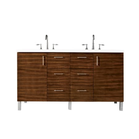 A large image of the James Martin Vanities 850-V60D-3WZ American Walnut
