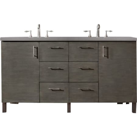 A large image of the James Martin Vanities 850-V60D-3GEX Silver Oak