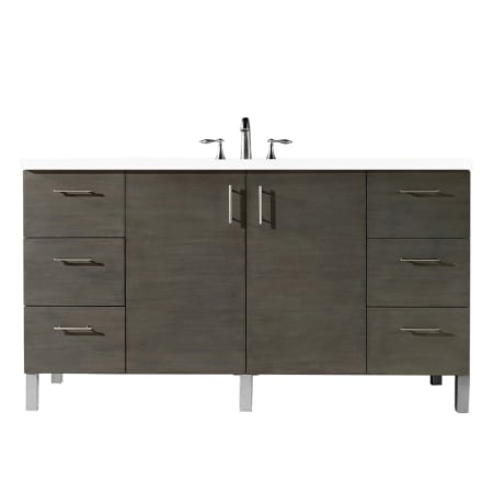 A large image of the James Martin Vanities 850-V60S-3WZ Silver Oak