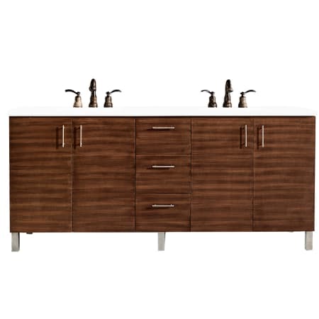 A large image of the James Martin Vanities 850-V72-3WZ American Walnut