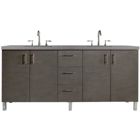 A large image of the James Martin Vanities 850-V72-3GEX Silver Oak