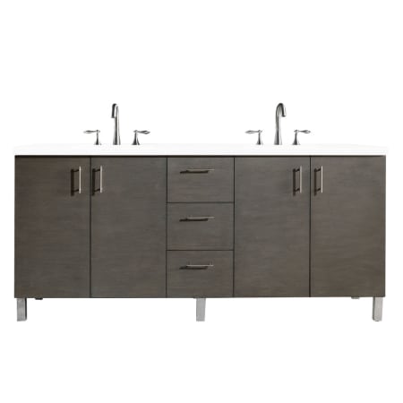 A large image of the James Martin Vanities 850-V72-3WZ Silver Oak