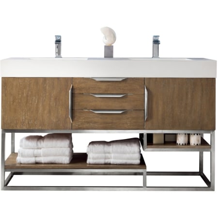 A large image of the James Martin Vanities 983-V59D-BN-GW Latte Oak