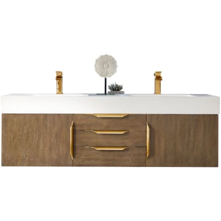 A large image of the James Martin Vanities 983-V59D-W-G-GW Latte Oak