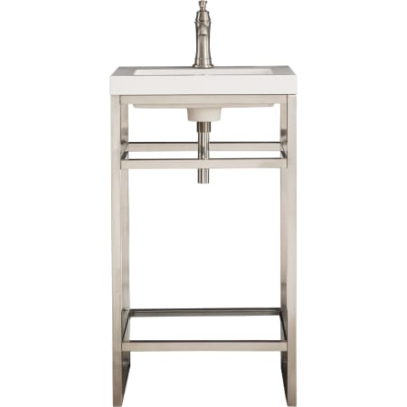 A large image of the James Martin Vanities C105-V20-WG Brushed Nickel