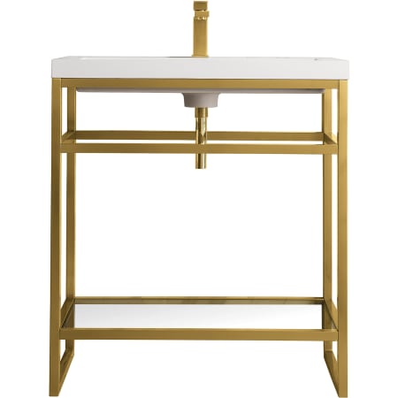 A large image of the James Martin Vanities C105V31.5WG Radiant Gold