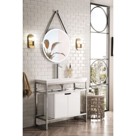 A large image of the James Martin Vanities C105V39.5SCGWWG Alternate Image