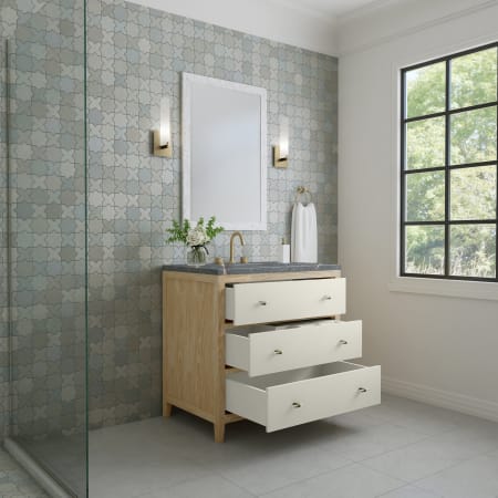 A large image of the James Martin Vanities D604-V36-3PBL Alternate Image