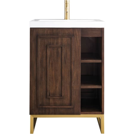 A large image of the James Martin Vanities E110V24RGDWG Mid Century Acacia