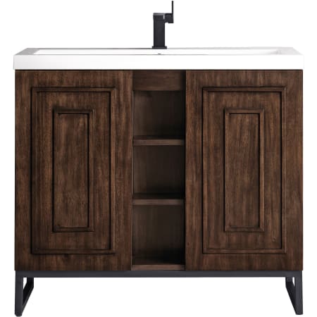 A large image of the James Martin Vanities E110V39.5MBKWG Mid Century Acacia