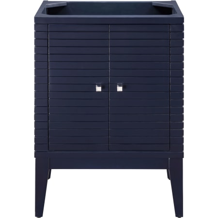 A large image of the James Martin Vanities E213-V24 Navy Blue