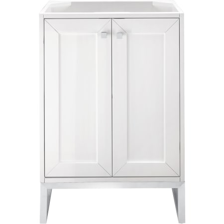 A large image of the James Martin Vanities E303-V24-BNK Glossy White