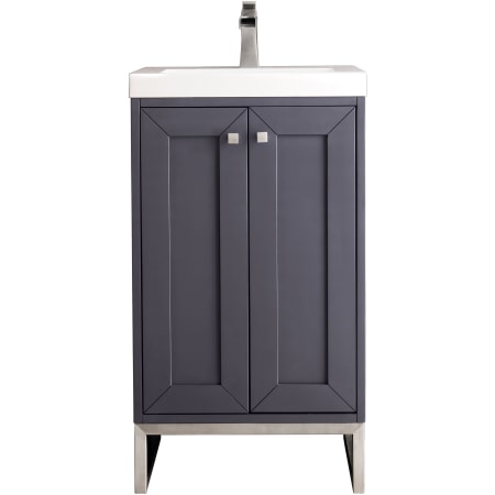 A large image of the James Martin Vanities E303V20BNKWG Mineral Grey