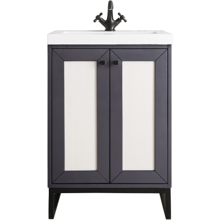 A large image of the James Martin Vanities E303V24MBKWG Mineral Grey
