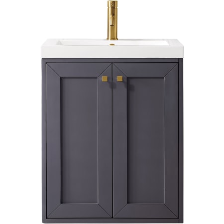 A large image of the James Martin Vanities E303V24WG Mineral Grey