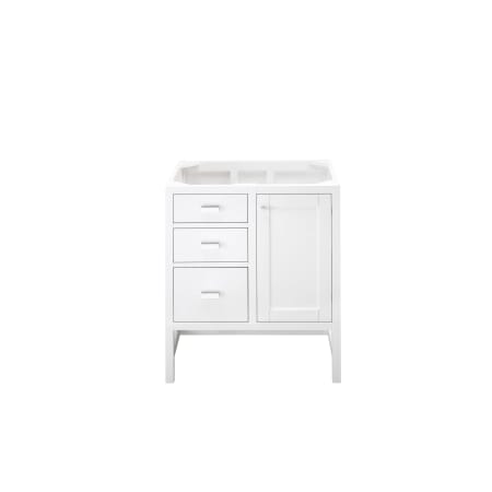 A large image of the James Martin Vanities E444-V30 Glossy White