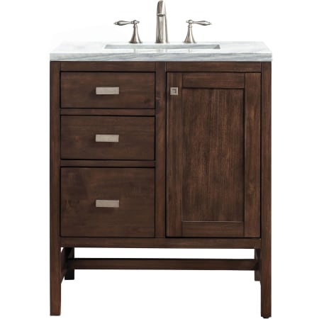 A large image of the James Martin Vanities E444-V30-3AF Mid Century Acacia
