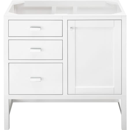 A large image of the James Martin Vanities E444-V36 Glossy White