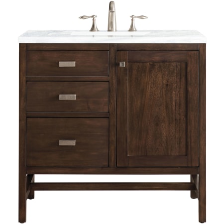 A large image of the James Martin Vanities E444-V36-3AF Mid Century Acacia