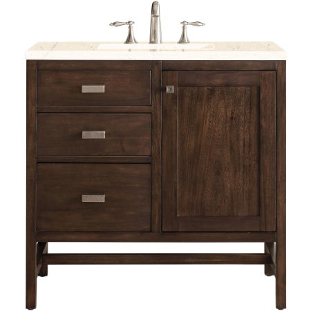 A large image of the James Martin Vanities E444-V36-3EMR Mid Century Acacia
