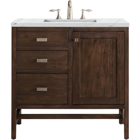 A large image of the James Martin Vanities E444-V36-3ENC Mid Century Acacia