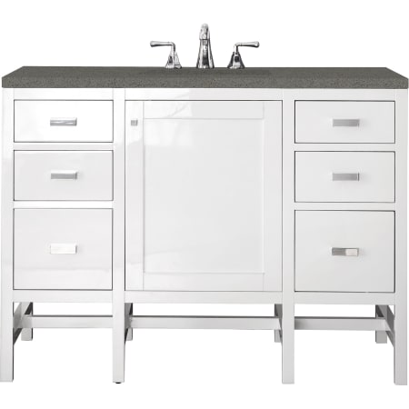 A large image of the James Martin Vanities E444-V48-3GEX Glossy White
