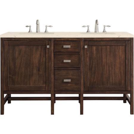 A large image of the James Martin Vanities E444-V60D-3EMR Mid Century Acacia