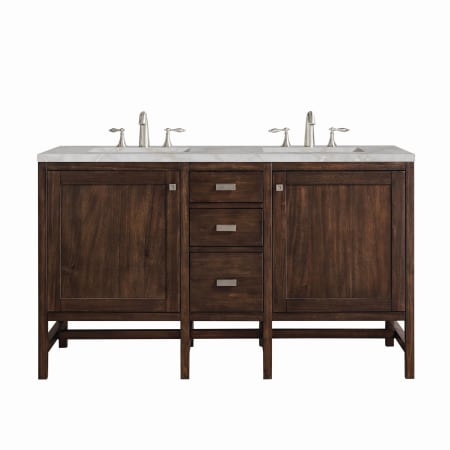 A large image of the James Martin Vanities E444-V60D-3VSL Mid-Century Acacia