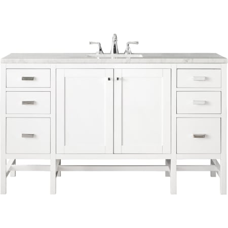 A large image of the James Martin Vanities E444-V60S-3AF Glossy White