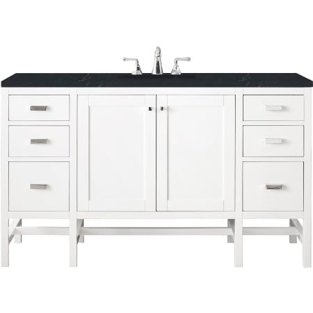 A large image of the James Martin Vanities E444-V60S-3CSP Glossy White